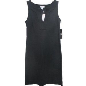 NWT New York & Company Black Cotton Sleeveless Dress Size XS